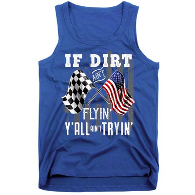 Dirt Track Racing Motocross Stock Car Racing Funny Gift Tank Top