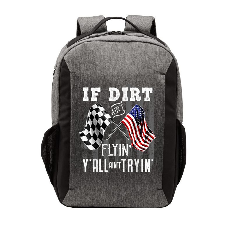 Dirt Track Racing Motocross Stock Car Racing Funny Gift Vector Backpack