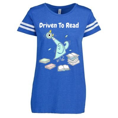 Driven To Read Pigeon Library Reading Books Reader Funny Enza Ladies Jersey Football T-Shirt