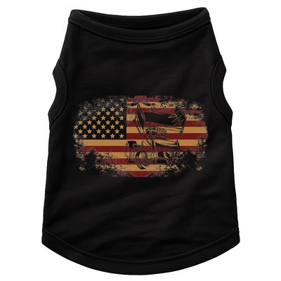 Dirt Track Racing Sprint Car Vintage Usa American Flag Doggie Tank