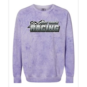 Dirt Track Racing Speedway Race Gear Stock Car Racing Funny Gift Colorblast Crewneck Sweatshirt