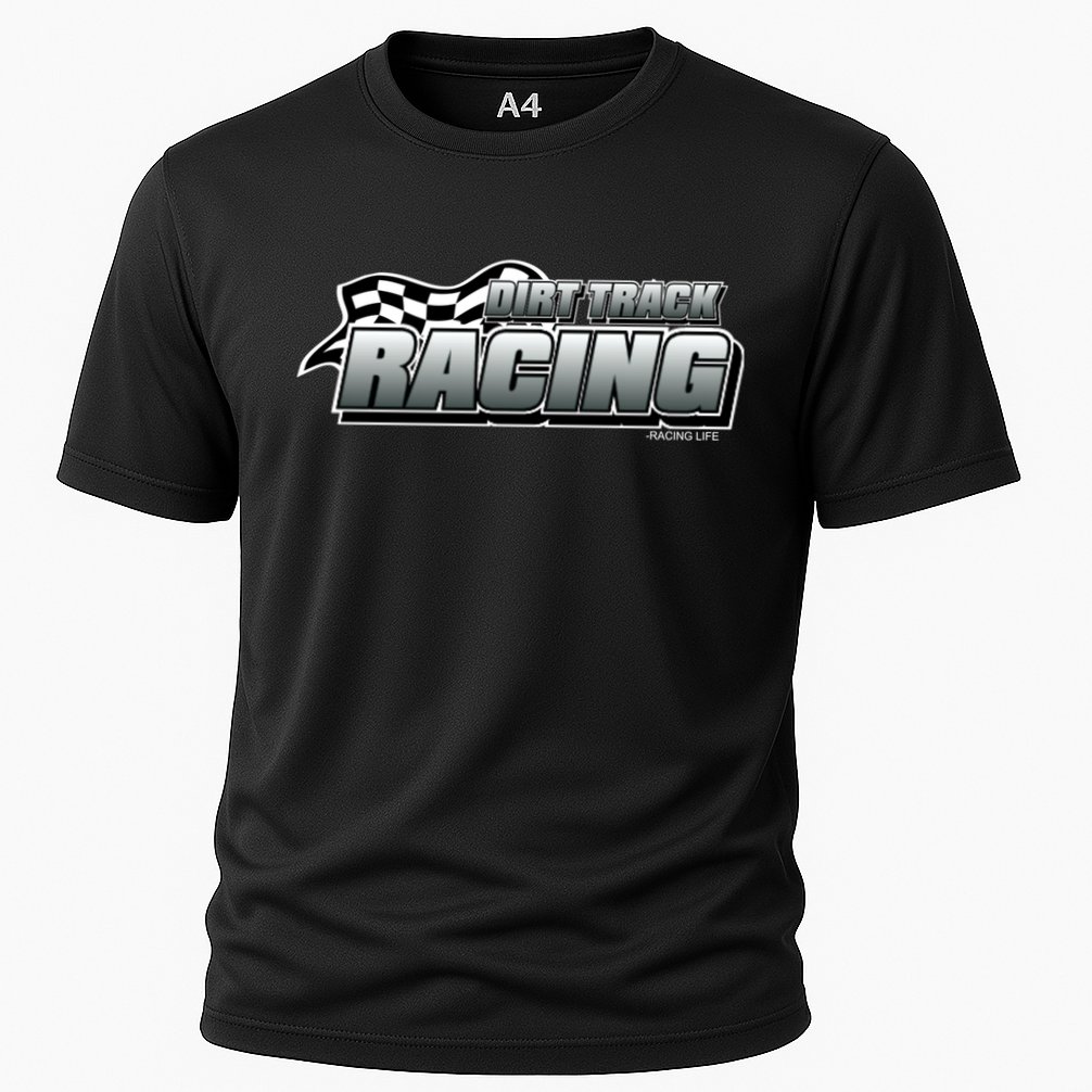 Dirt Track Racing Speedway Race Gear Stock Car Racing Funny Gift Cooling Performance Crew T-Shirt