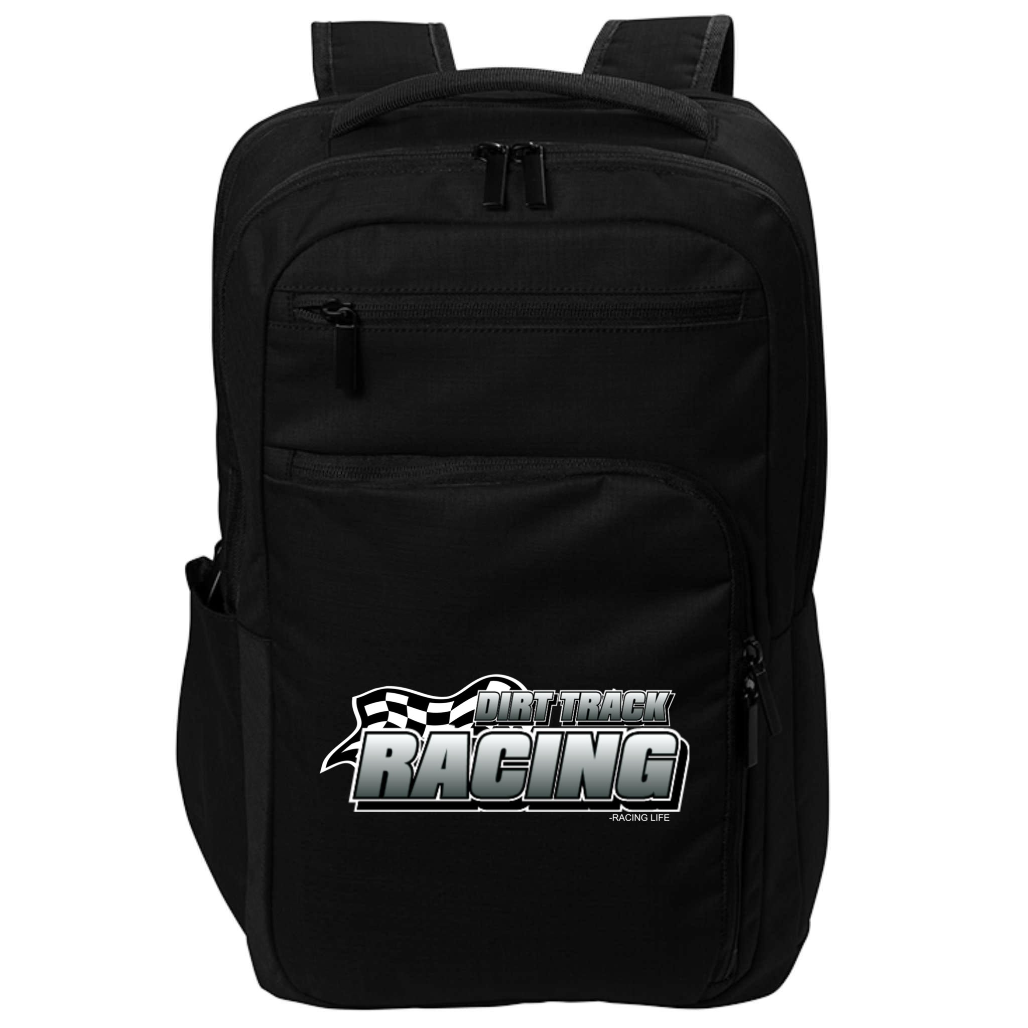 Dirt Track Racing Speedway Race Gear Stock Car Racing Funny Gift Impact Tech Backpack