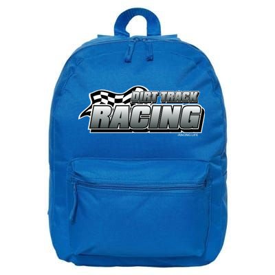 Dirt Track Racing Speedway Race Gear Stock Car Racing Funny Gift 16 in Basic Backpack