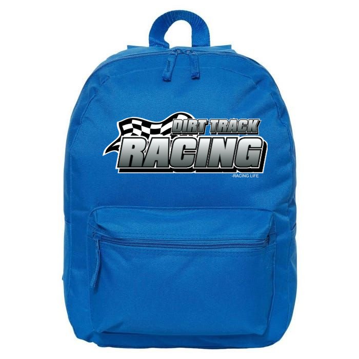 Dirt Track Racing Speedway Race Gear Stock Car Racing Funny Gift 16 in Basic Backpack