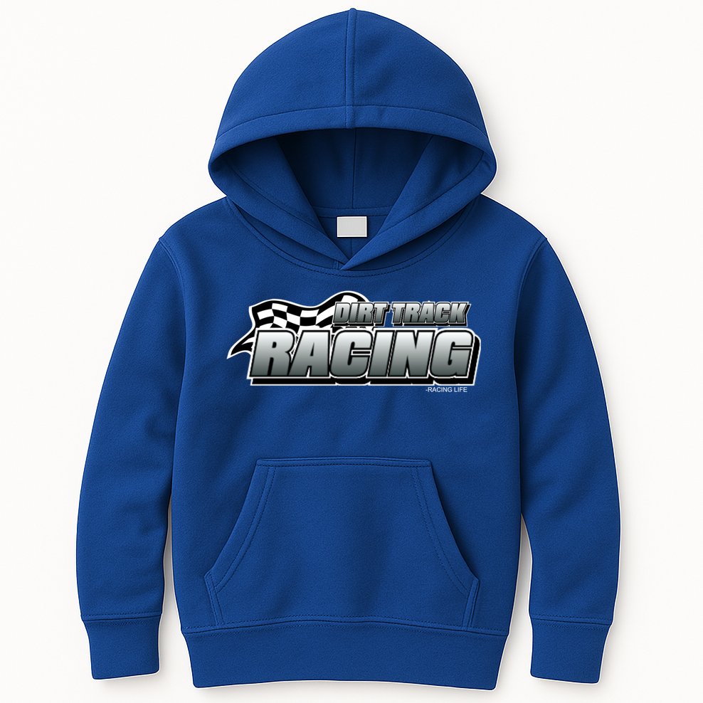 Dirt Track Racing Speedway Race Gear Stock Car Racing Funny Gift Kids Hoodie