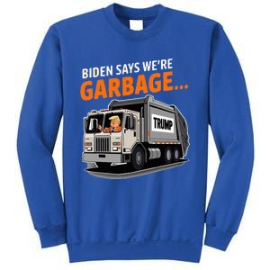 Donald Trump Rides In Garbage Truck Sweatshirt