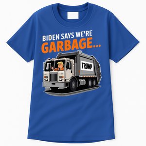 Donald Trump Rides In Garbage Truck Tall T-Shirt