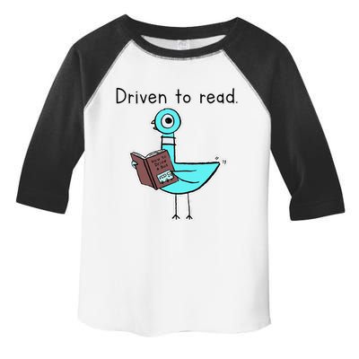 Driven To Read Pigeon Library Reading Books Reader Toddler Fine Jersey T-Shirt