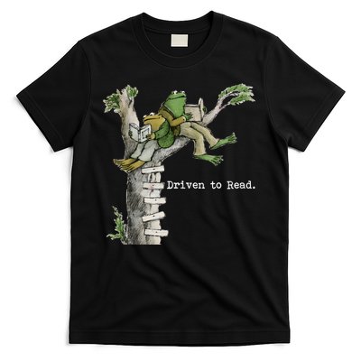 Driven To Read Frog And Toad Library Reading T-Shirt