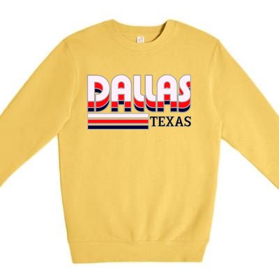 Dallas Triple Retro Logo Premium Crewneck Sweatshirt