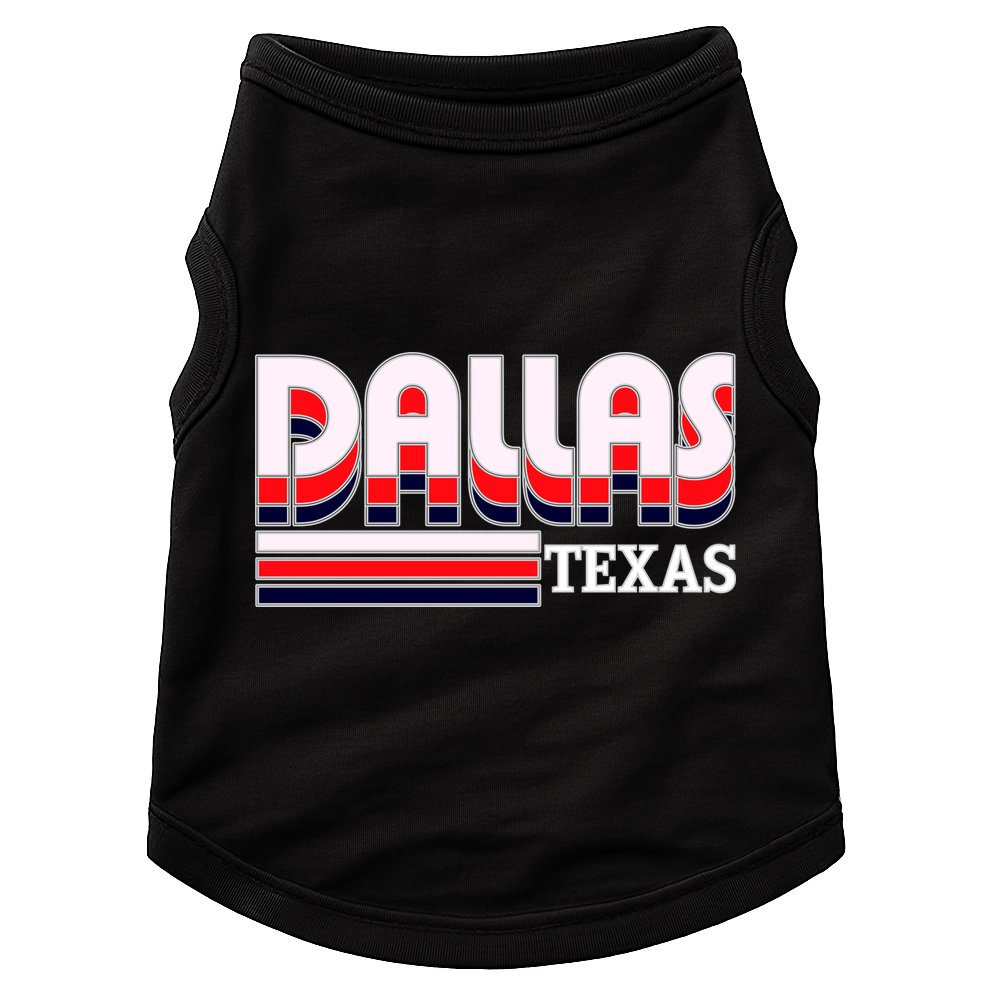 Dallas Triple Retro Logo Doggie Tank
