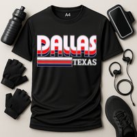 Dallas Triple Retro Logo Cooling Performance Crew T-Shirt