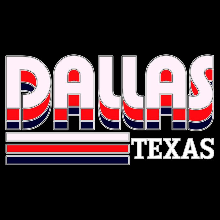 Dallas Triple Retro Logo Cooling Performance Crew T-Shirt