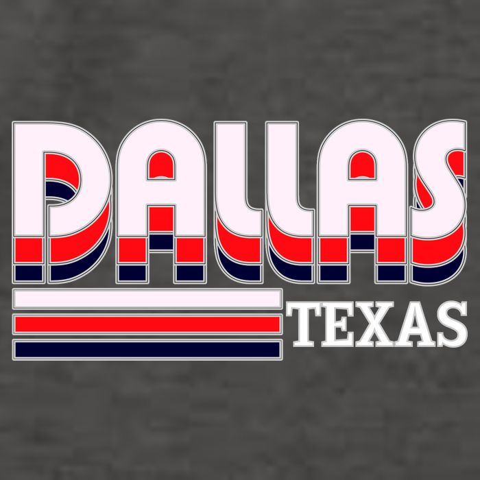 Dallas Triple Retro Logo Vector Backpack