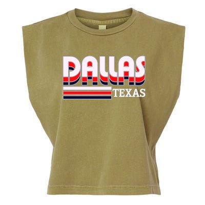 Dallas Triple Retro Logo Garment-Dyed Women's Muscle Tee