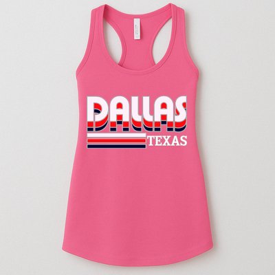 Dallas Triple Retro Logo Womens Tank Top