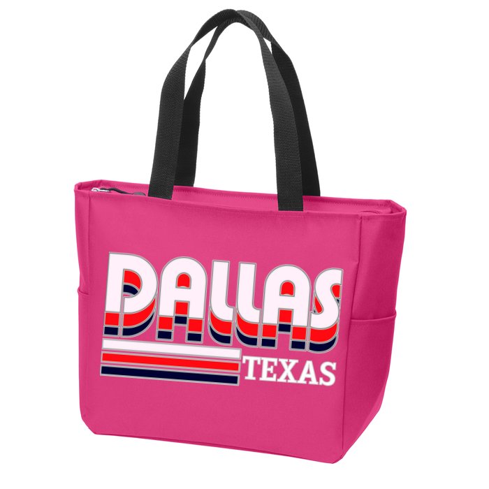Dallas Triple Retro Logo Zip Tote Bag