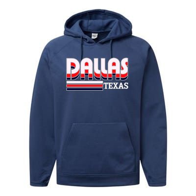 Dallas Triple Retro Logo Performance Fleece Hoodie