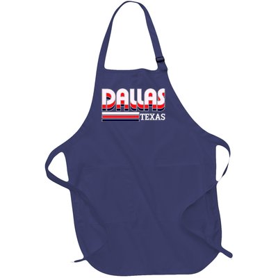 Dallas Triple Retro Logo Full-Length Apron With Pockets