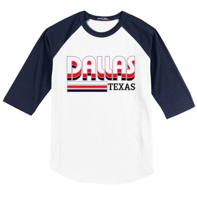 Dallas Triple Retro Logo Baseball Sleeve Shirt