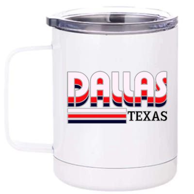 Dallas Triple Retro Logo 12 oz Stainless Steel Tumbler Cup