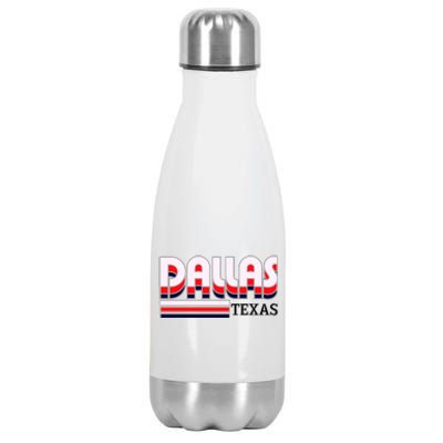 Dallas Triple Retro Logo Stainless Steel Insulated Water Bottle