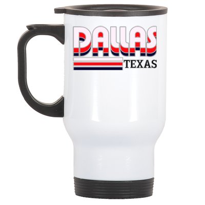 Dallas Triple Retro Logo Stainless Steel Travel Mug