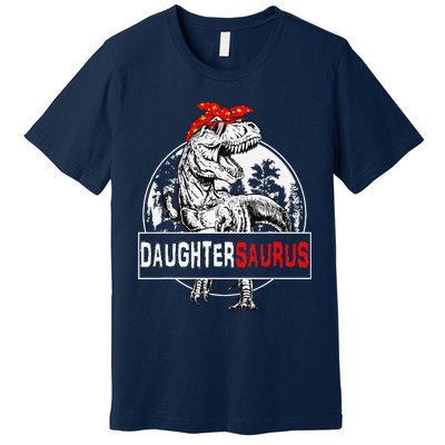 Daughtersaurus T Rex Dinosaur DaughterSaurus Family Matching Premium T-Shirt