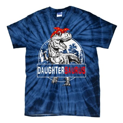 Daughtersaurus T Rex Dinosaur DaughterSaurus Family Matching Tie-Dye T-Shirt