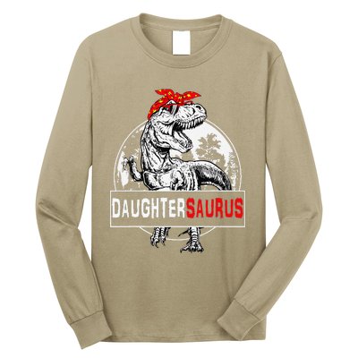 Daughtersaurus T Rex Dinosaur DaughterSaurus Family Matching Long Sleeve Shirt