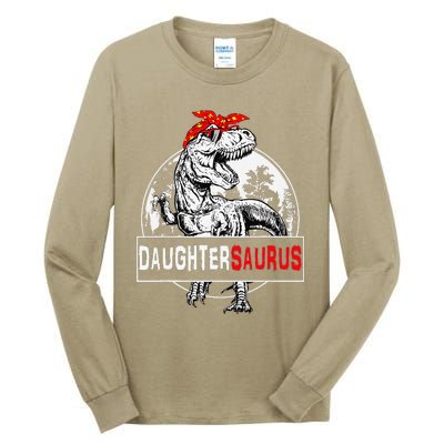 Daughtersaurus T Rex Dinosaur DaughterSaurus Family Matching Tall Long Sleeve T-Shirt