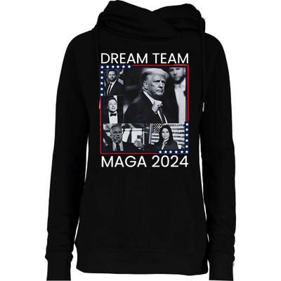 Dream Team Republican Trump Vance 2024 Womens Funnel Neck Pullover Hood