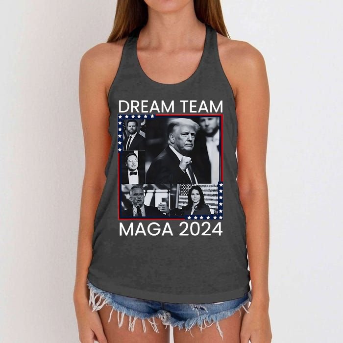 Dream Team Republican Trump Vance 2024 Women's Knotted Racerback Tank