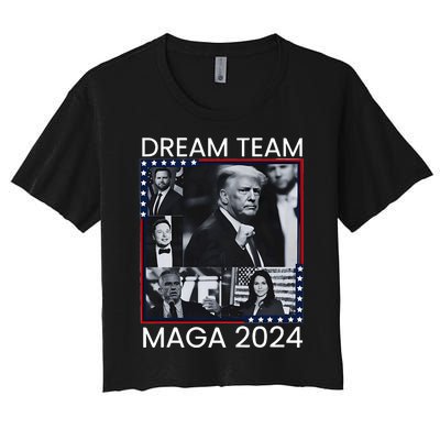 Dream Team Republican Trump Vance 2024 Women's Crop Top Tee