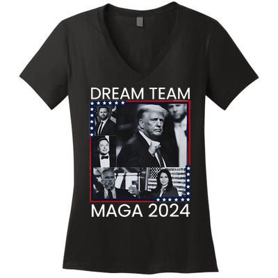 Dream Team Republican Trump Vance 2024 Women's V-Neck T-Shirt