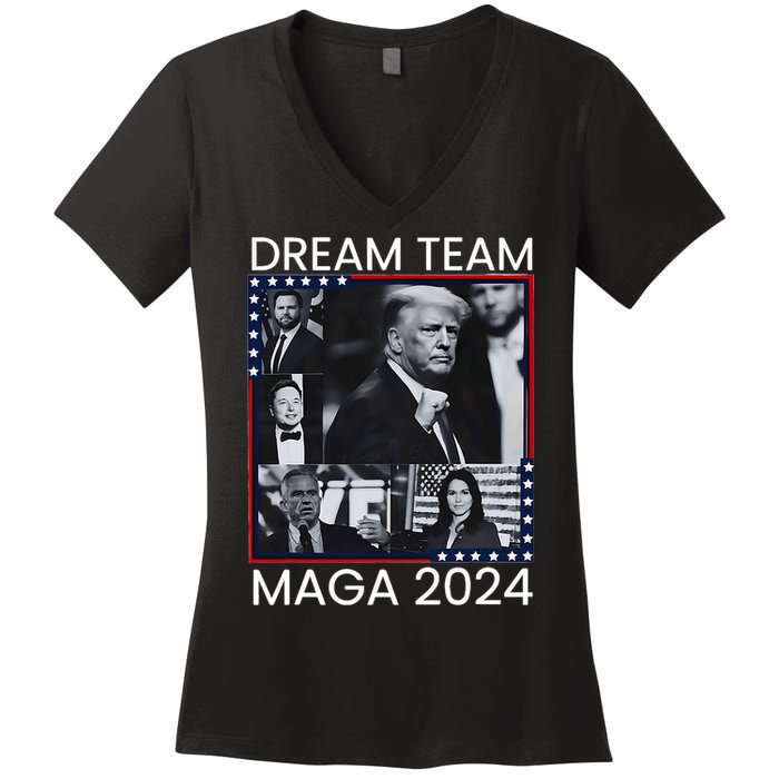 Dream Team Republican Trump Vance 2024 Women's V-Neck T-Shirt