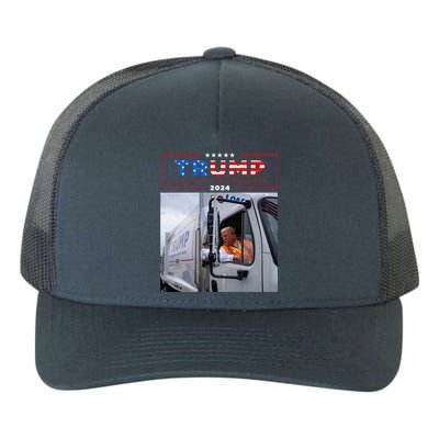 Donald Trump Rides In Garbage Truck Garbage Trump Yupoong Adult 5-Panel Trucker Hat