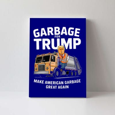 Donald Trump Rides In Garbage Truck 2024 Canvas