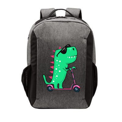 Dinosaur Trex Riding Scooter Vector Backpack