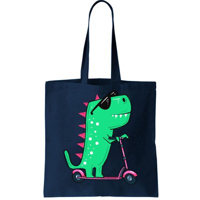 Dinosaur Trex Riding Scooter Tote Bag