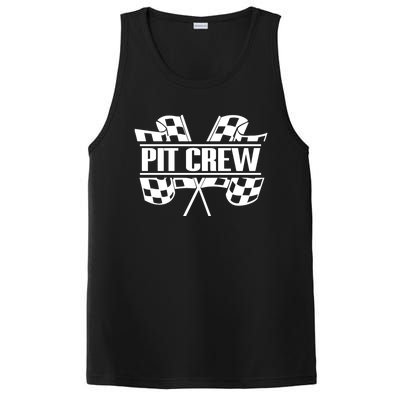 Dirt Track Racing Pit Crew Race Car Team Checker Flag Meaningful Gift PosiCharge Competitor Tank