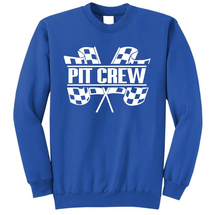 Dirt Track Racing Pit Crew Race Car Team Checker Flag Meaningful Gift Sweatshirt