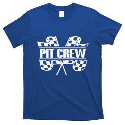 Dirt Track Racing Pit Crew Race Car Team Checker Flag Meaningful Gift T-Shirt