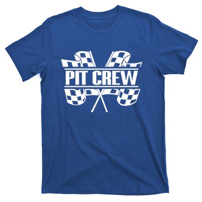 Dirt Track Racing Pit Crew Race Car Team Checker Flag Meaningful Gift T-Shirt