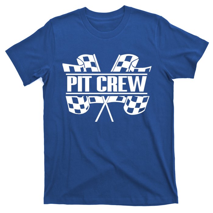 Dirt Track Racing Pit Crew Race Car Team Checker Flag Meaningful Gift T-Shirt