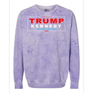 Donald Trump Robert F Kennedy Jr Pres/VP 2024 Colorblast Crewneck Sweatshirt