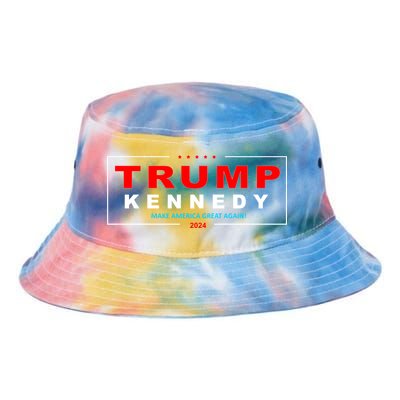 Donald Trump Robert F Kennedy Jr Pres/VP 2024 Tie Dye Newport Bucket Hat