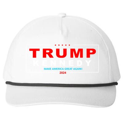 Donald Trump Robert F Kennedy Jr Pres/VP 2024 Snapback Five-Panel Rope Hat