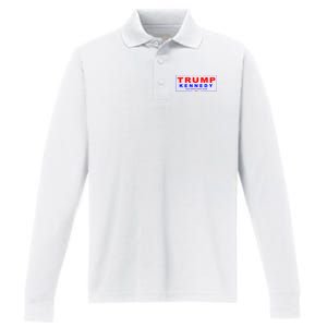 Donald Trump Robert F Kennedy Jr Pres/VP 2024 Performance Long Sleeve Polo